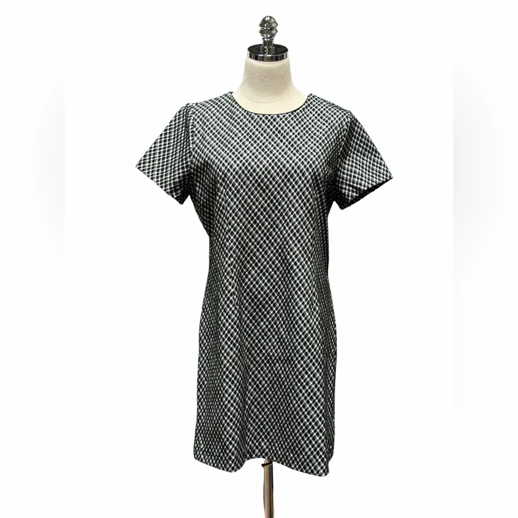 NEW Spanx Ponte Mini Dress Black Jacquard Quiet Luxury Capsule Women’s L Elegant - Image 3