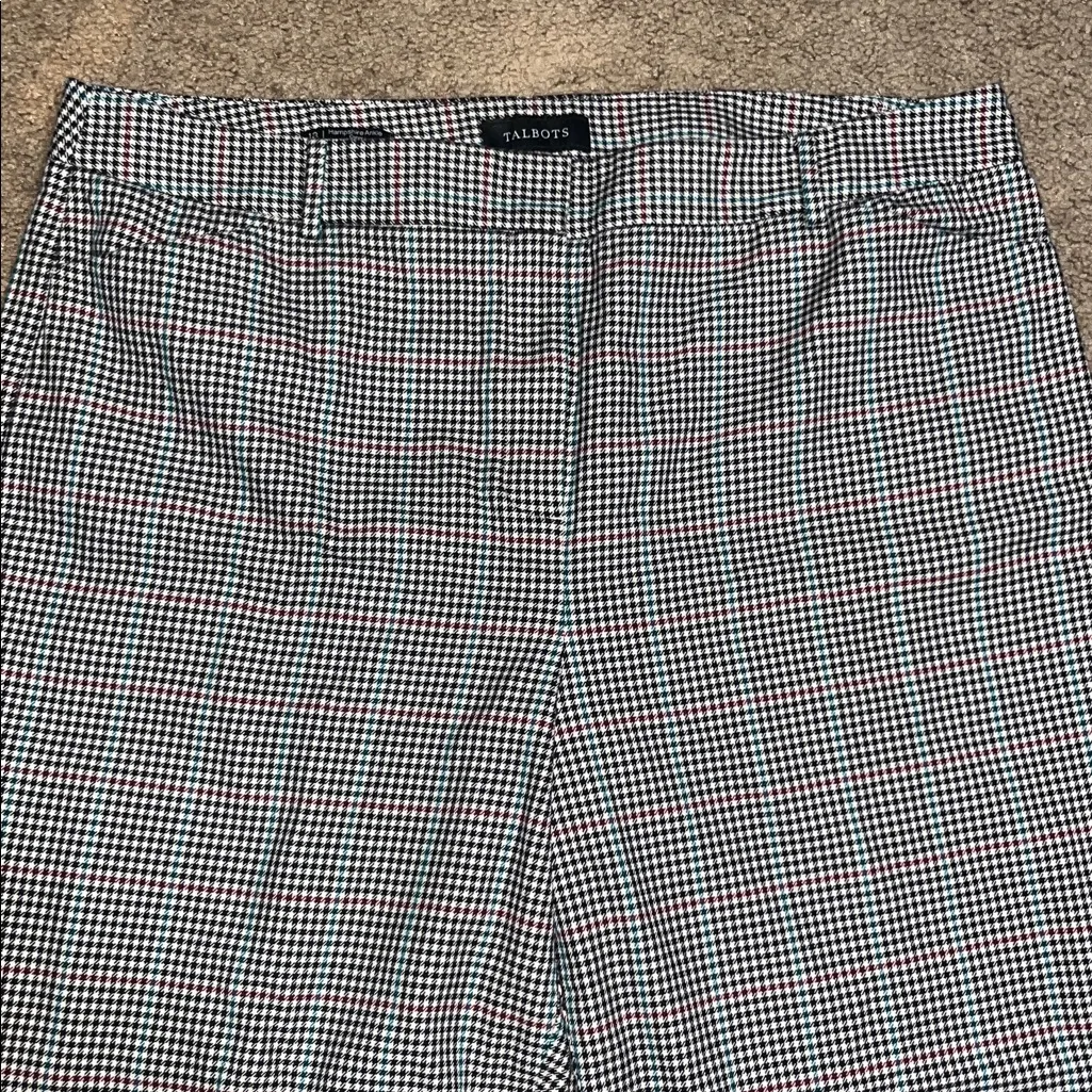 Talbots Hampshire Ankle Curvy Trouser Pant Houndstooth 18 - Image 4