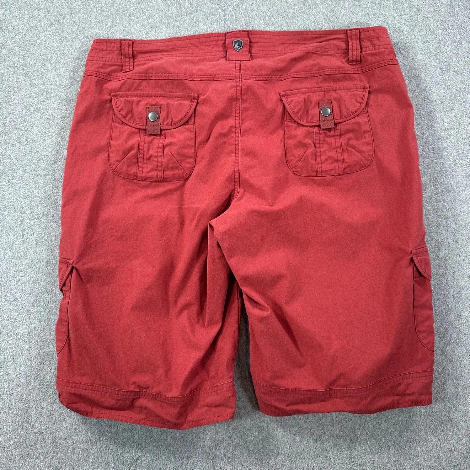 Kuhl Splash Cargo Bermuda Shorts Women's Size 16 Red 12" Inseam Outdoors Hiking - Image 10