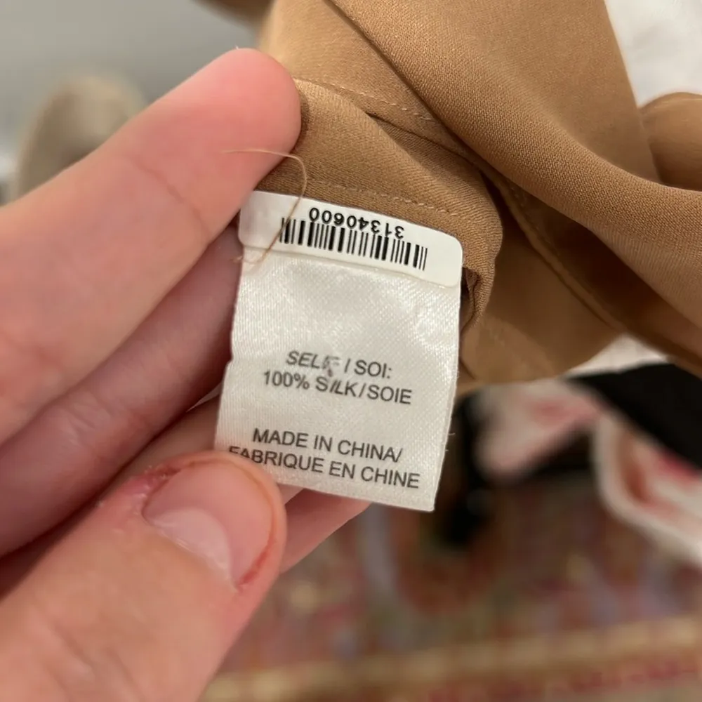 Haute Hippie Camel Silk Blouse Tank Top - Image 13