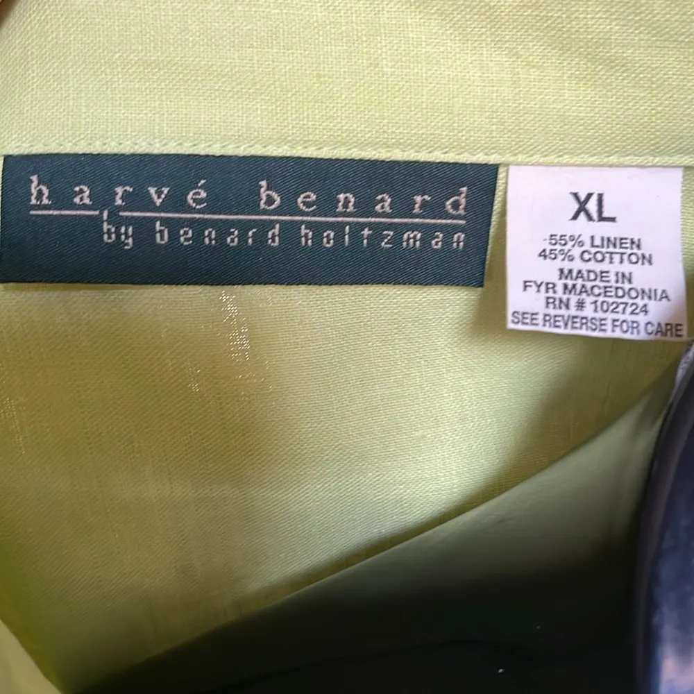 Harve Benard Linen button down Blouse - Image 2