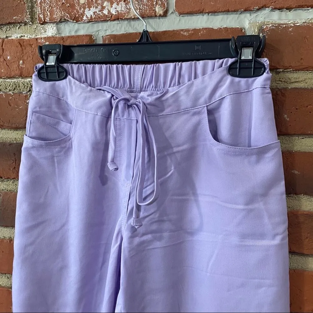Women's Grey’s Anatomy Scrub Pants sz XXS Lavender Scrubs - Image 7