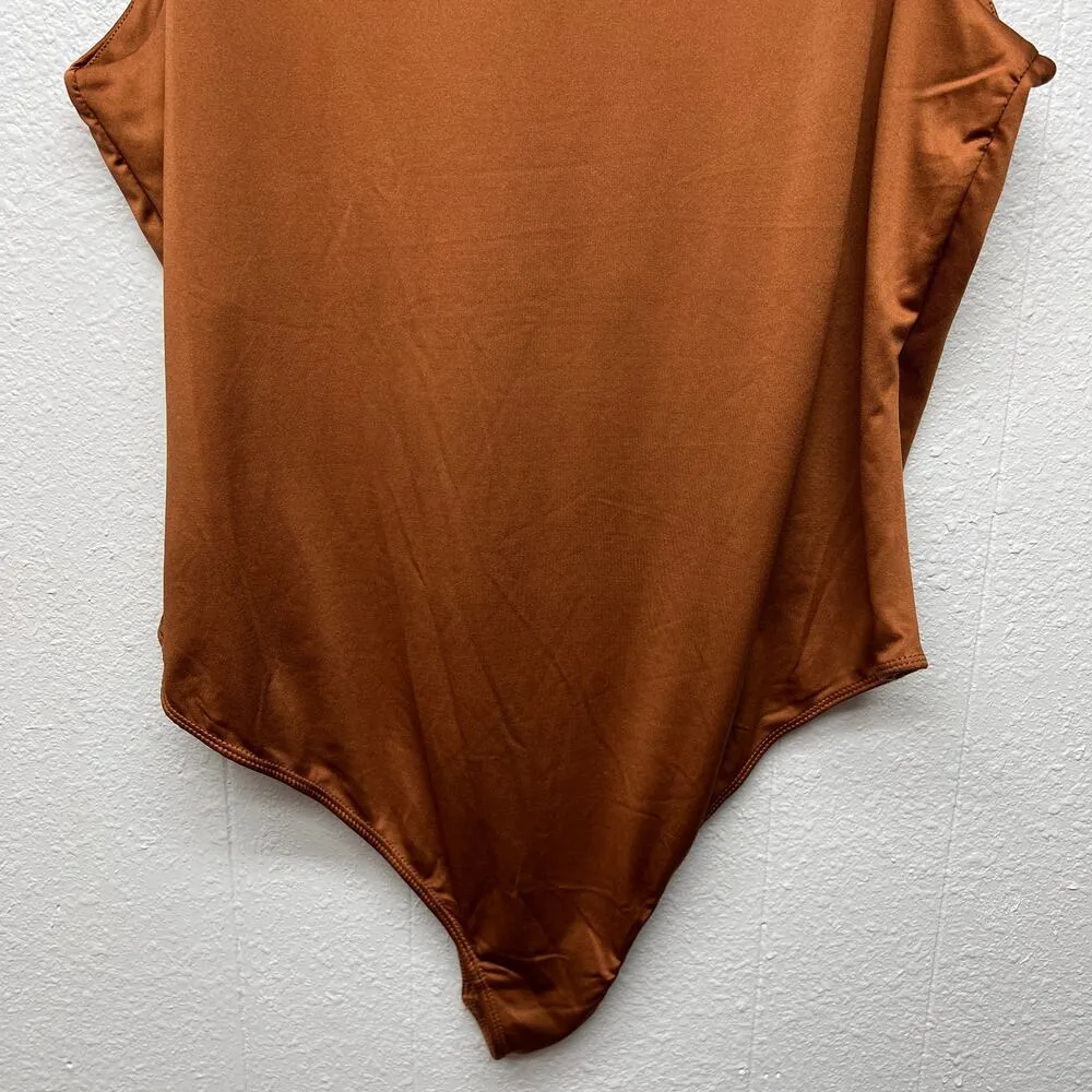 And Now This Sleeveless Womens Bodysuit 2X Workwear Career Party Elegant Event Gold - Image 7