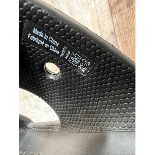 Crocs Unisex Classic Black Slide on Foam‎ Shoes Sandals Men's 6 Women's 8 Garden - Image 4