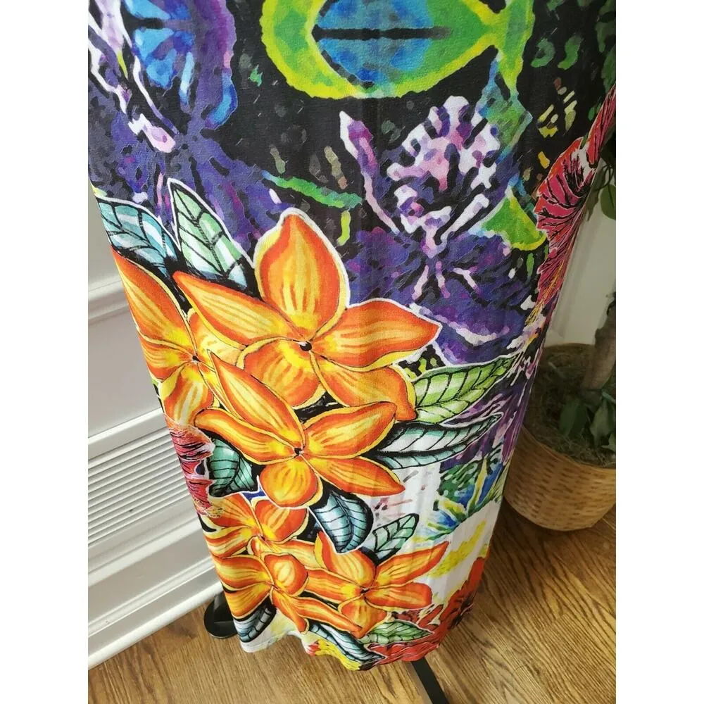 Fresh of LA Women's Floral Multicolor Polyester V - Image 4