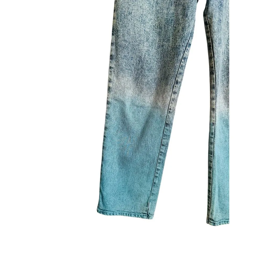 Stella McCartney Degrade Mid Rise Straight Leg Relaxed Multi Color Jeans Size 29 - Image 8