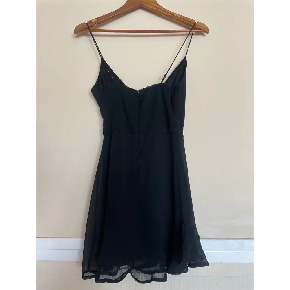 LUCY in the SKY Kayden Mini Dress in Black Size Medium M - Image 5