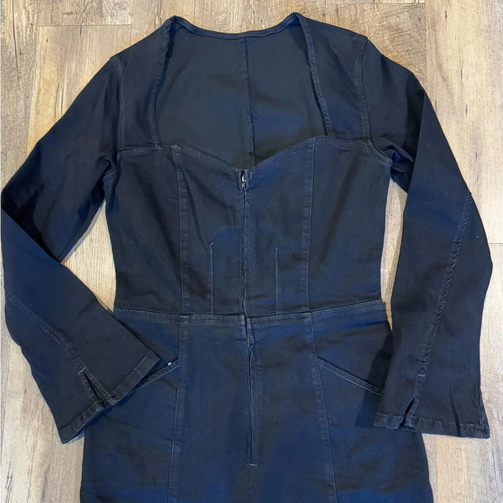 NWT Karly Jumpsuit in Night Rider FREE PEOPLE Large - Image 5