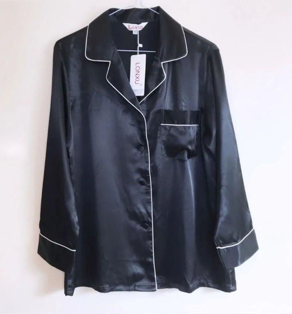 Pajama Shirt Black Size XS - Image 2