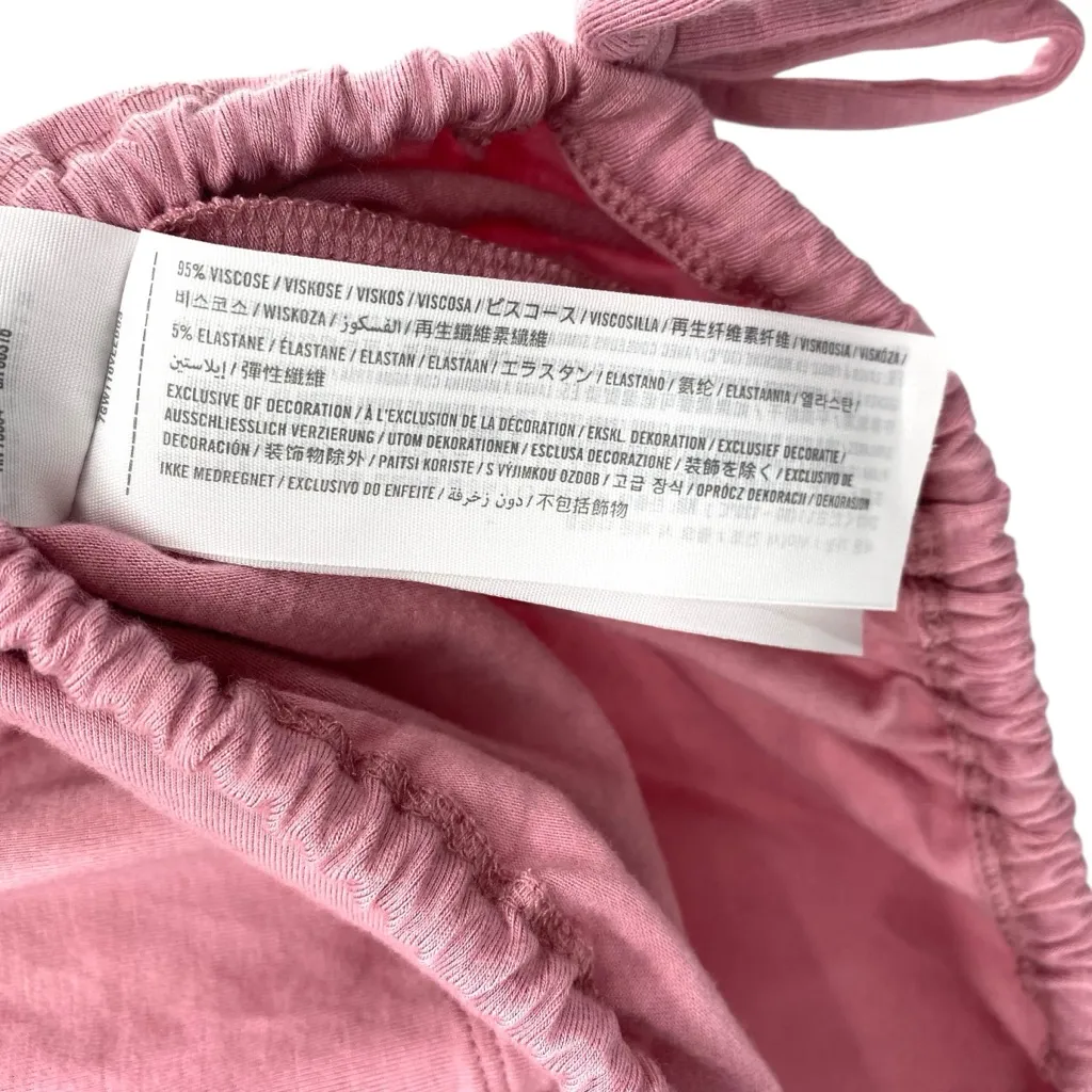 Abercrombie & Fitch Ruffle Stretch Pink Ruffle Tube Top New Y2K - Image 6