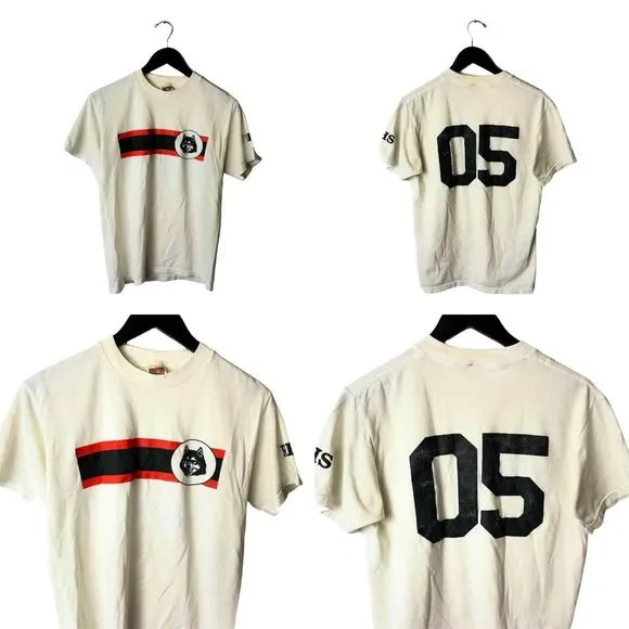 90s Vintage RHS 05 Nature T Shirt Graphic Tee 50/50 Short Sleeve White Medium M - Image 2