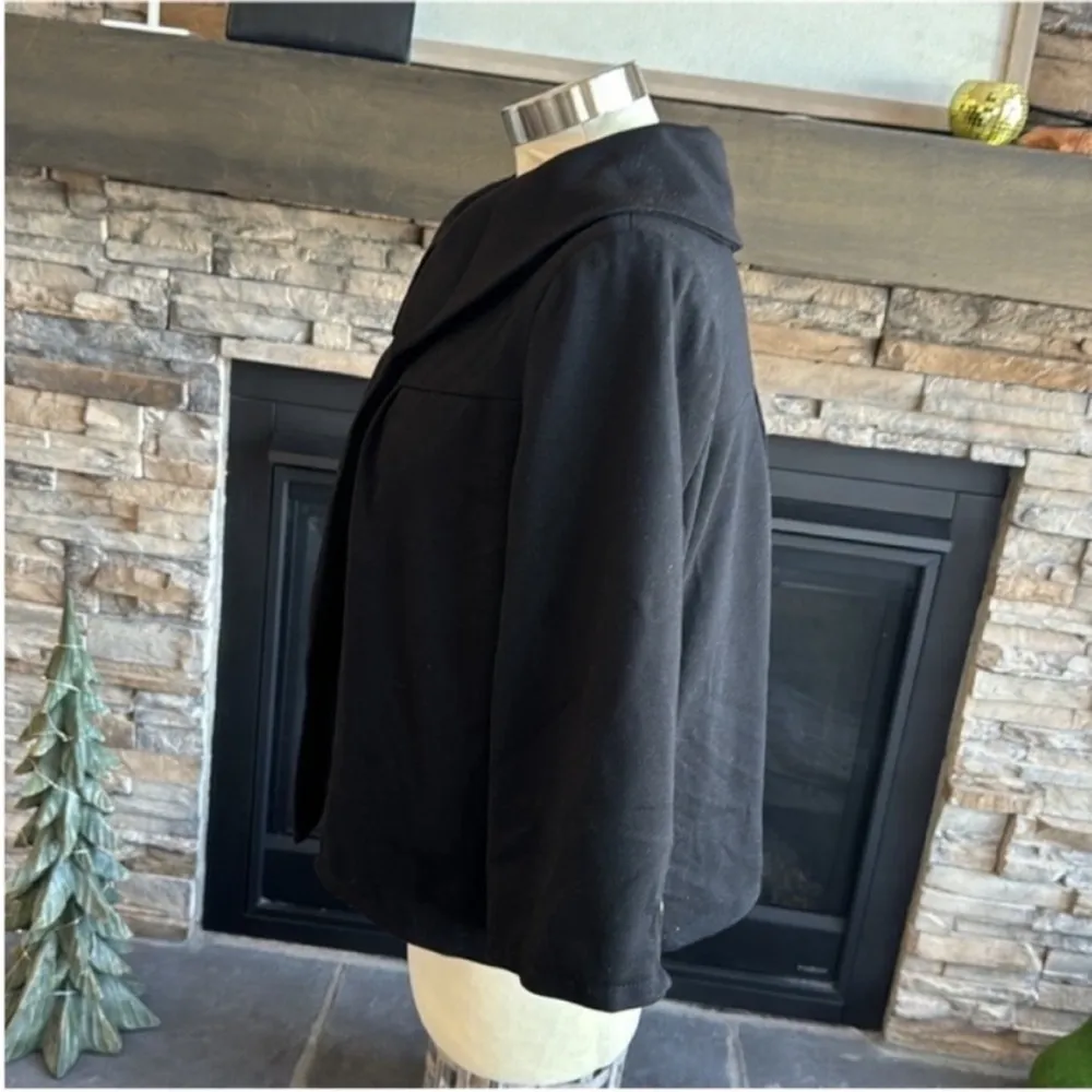Old Navy Black Asymmetrical Shrug - Image 2