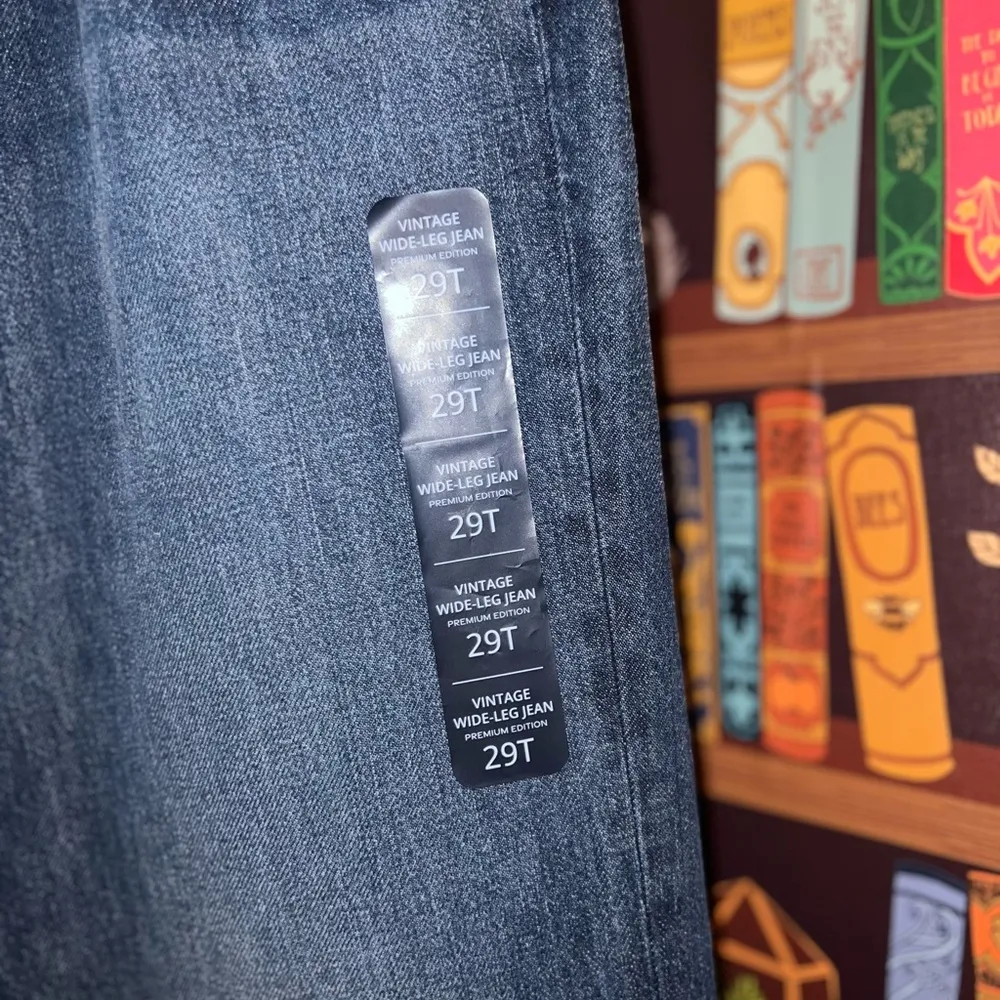 J CREW Vintage Wide Leg Jeans NWT Size 29 Tall - Image 3