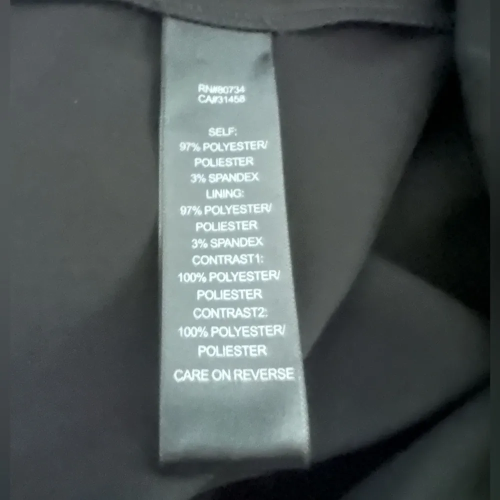 MaxandChloe black tuxedo Sleeveless Dress with lace overlay sz 12 - Image 6