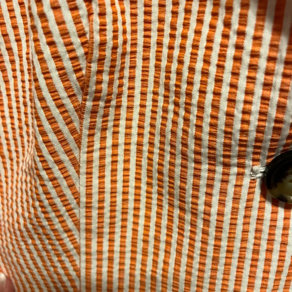 Talbots Coral White Blazer 100% Cotton size 8. Business or Casual wear - Image 2