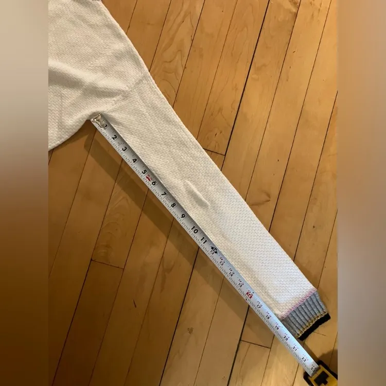 Lisa Todd White Waffle Knit Top Size XS - Image 8