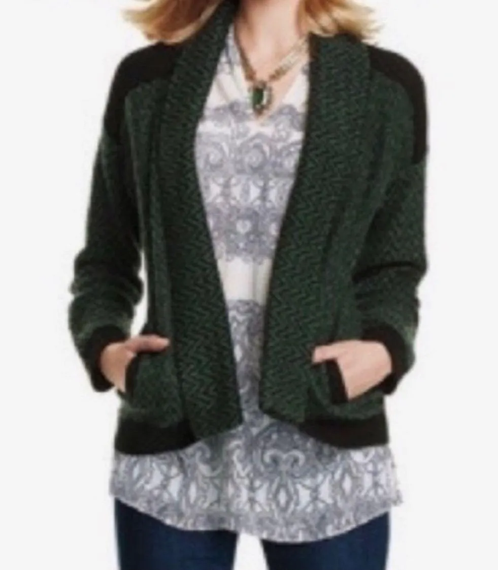 Sleeveless Semi-sheer Scrollwork Tunic Top XS Cream Black - Image 2