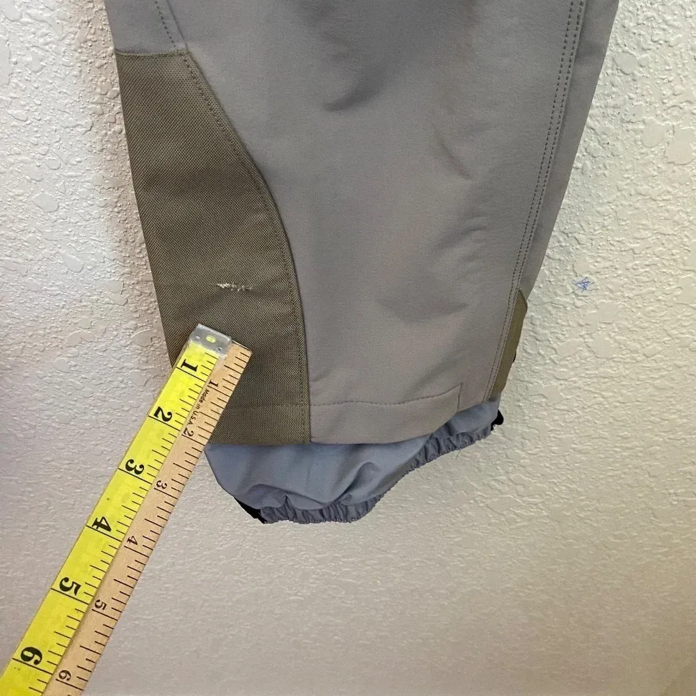 Patagonia Womens Ski hiking Pants Size 8 beige khaki green with‎ suspenders - Image 10
