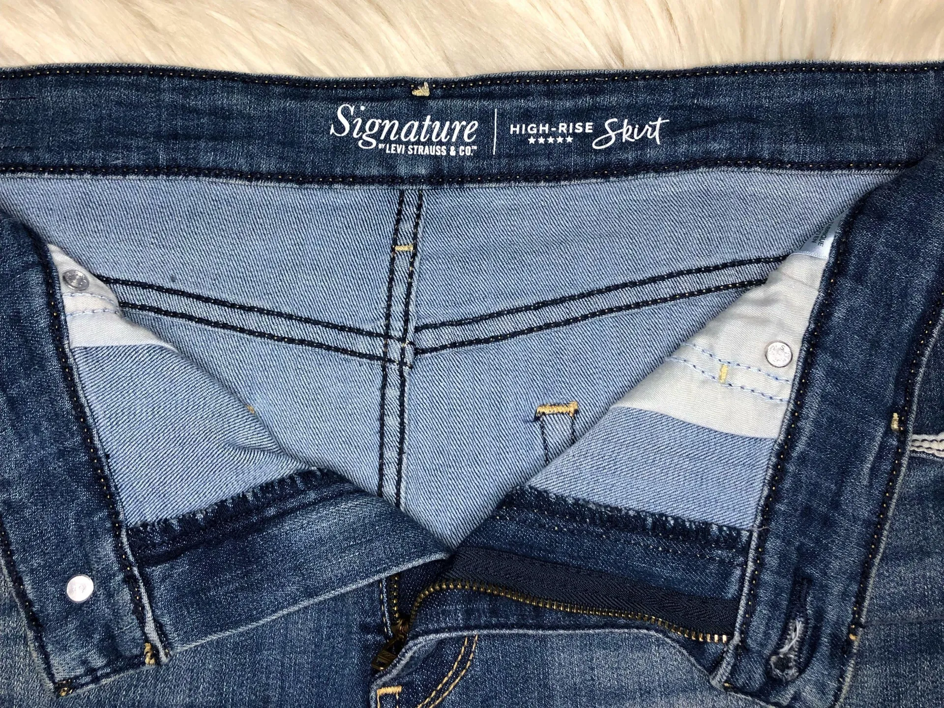 denim high rise skirt sz 12 - Image 3