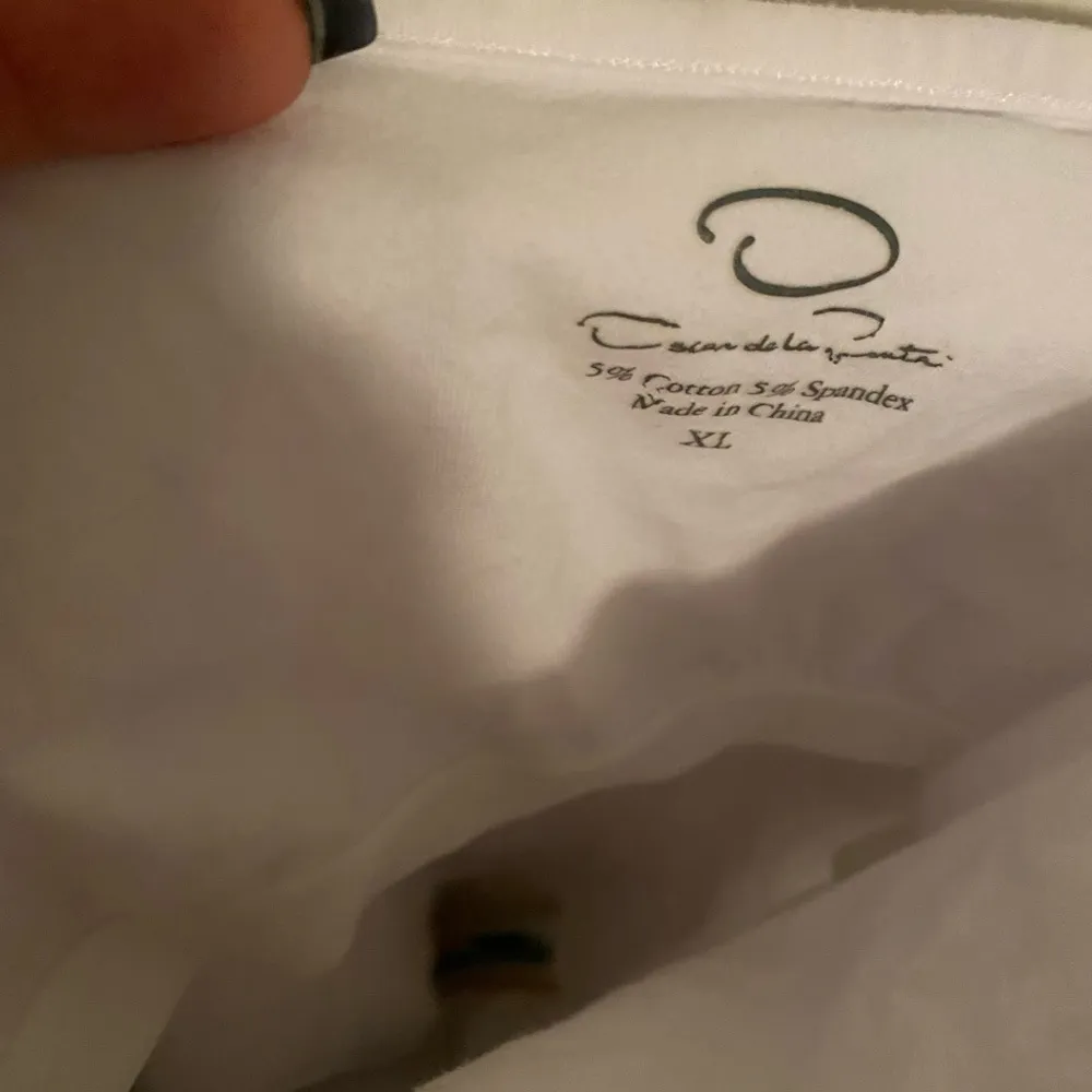 oscar de la rent white built in bra cami - Image 3