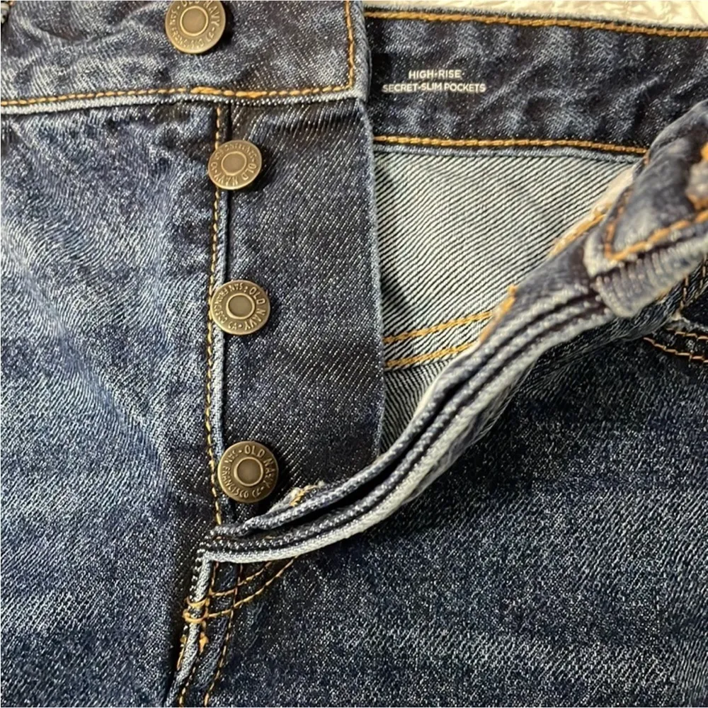 Old Navy Denim High Rise Secret Slim Pockets Skirt - Image 4