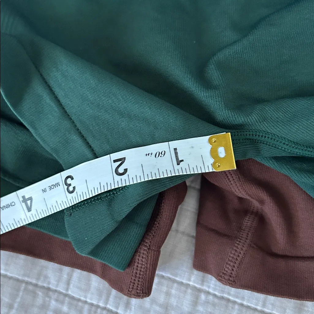 Amazon  cute three bundle workout scrunch butt gym shorts XS blue brown green - Image 8