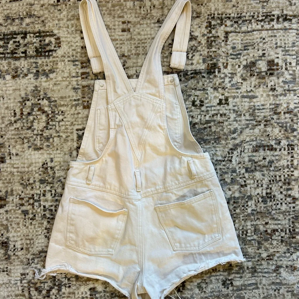 J. Galt Cream Denim Overalls Size undefined - Image 2