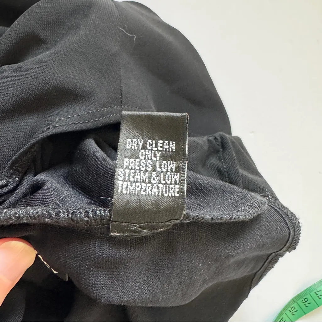 Ellen Tracy Black WrapV-Neck Bodysuit Size 6 - Image 6