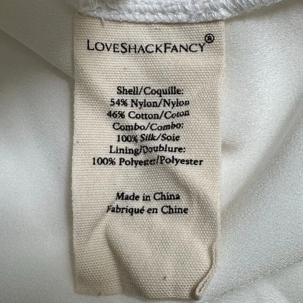 LoveShackFancy Wedding Dress Rialto Dress White Lace - Image 5