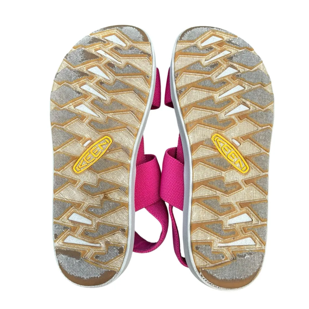 Keen “Elle Backstrap” sandals in discontinued Pink Peacock/Vapor hot pink color - Image 6