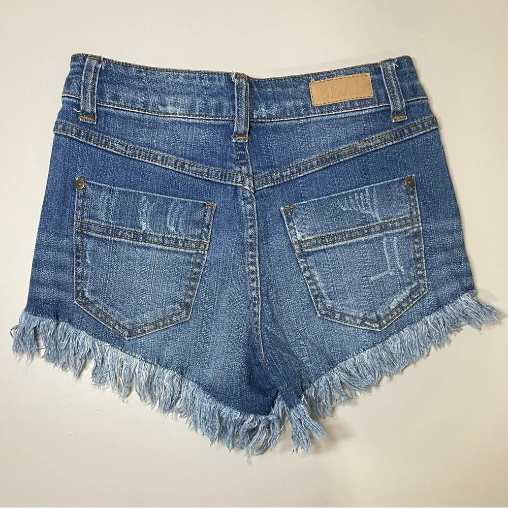 EUC Super cute super short cut off denim shorts. - Image 2