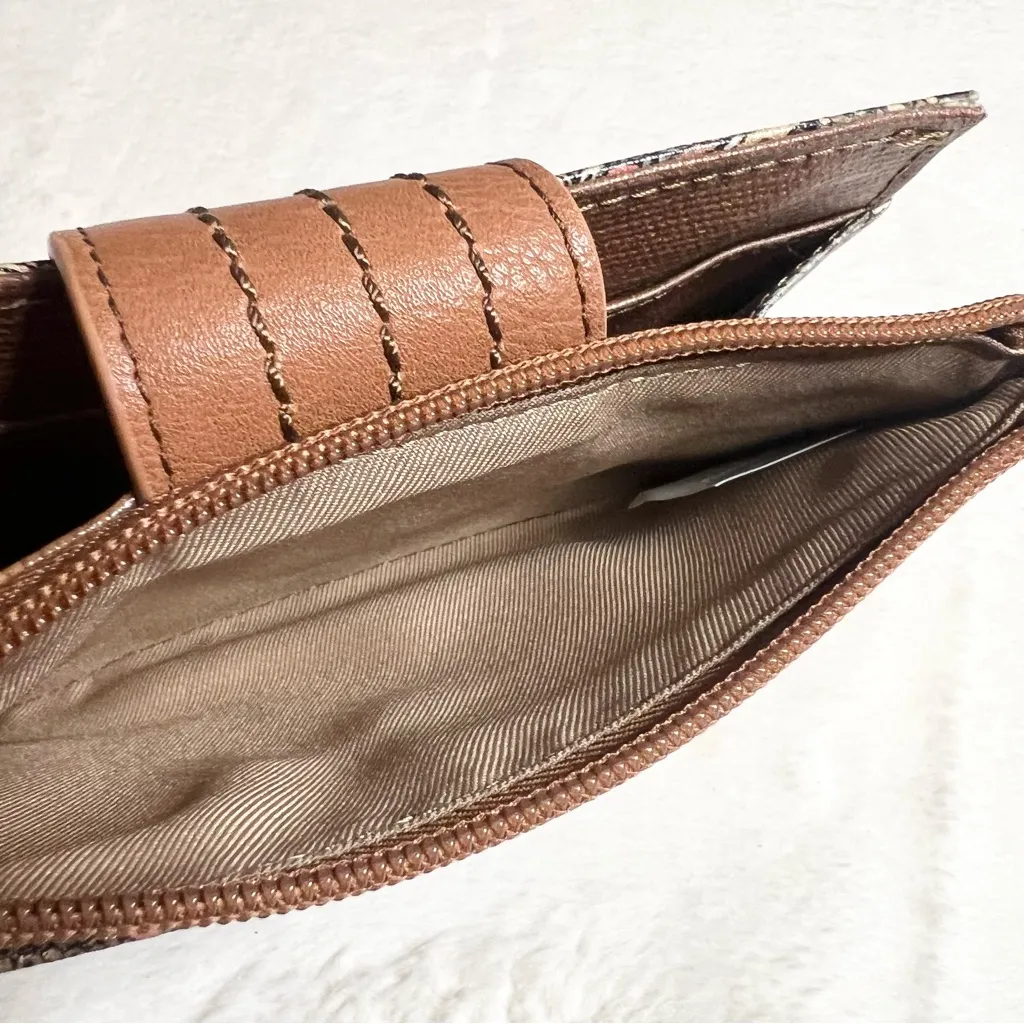 SAKROOTS Brown & Pink Bohemian Floral Pattern Olympic Smartphone Wallet Clutch - Image 10