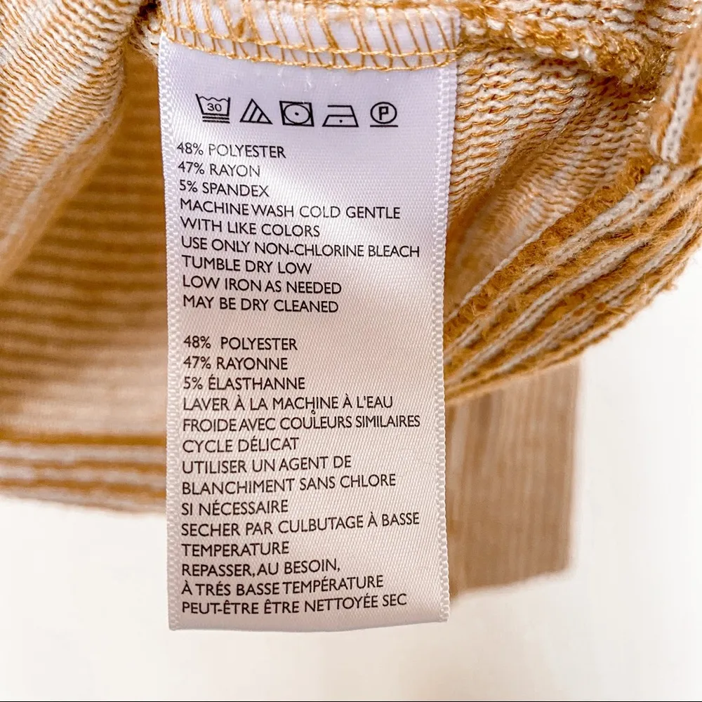 Out From Under Turtleneck Striped Pullover Size Medium - Image 8