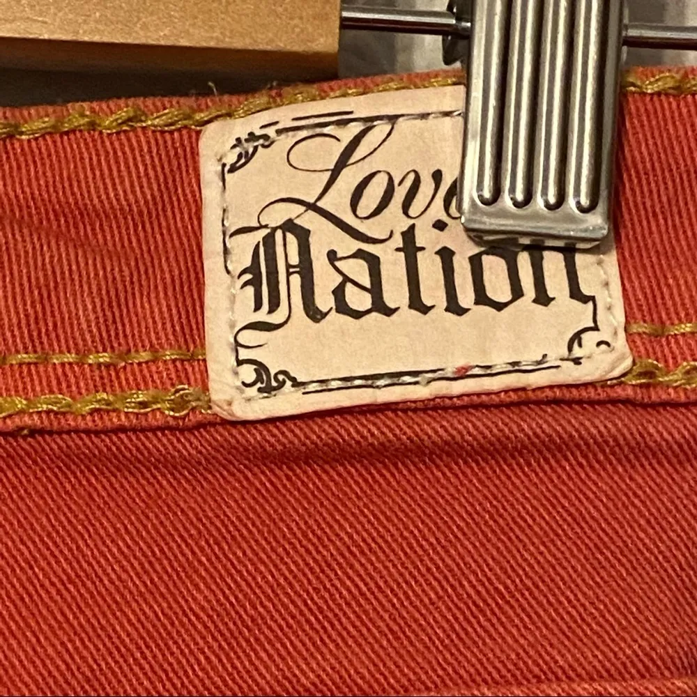 Love Nation Jean Shorts Coral Pink Size 14 #Apc0467U4‎ - Image 10