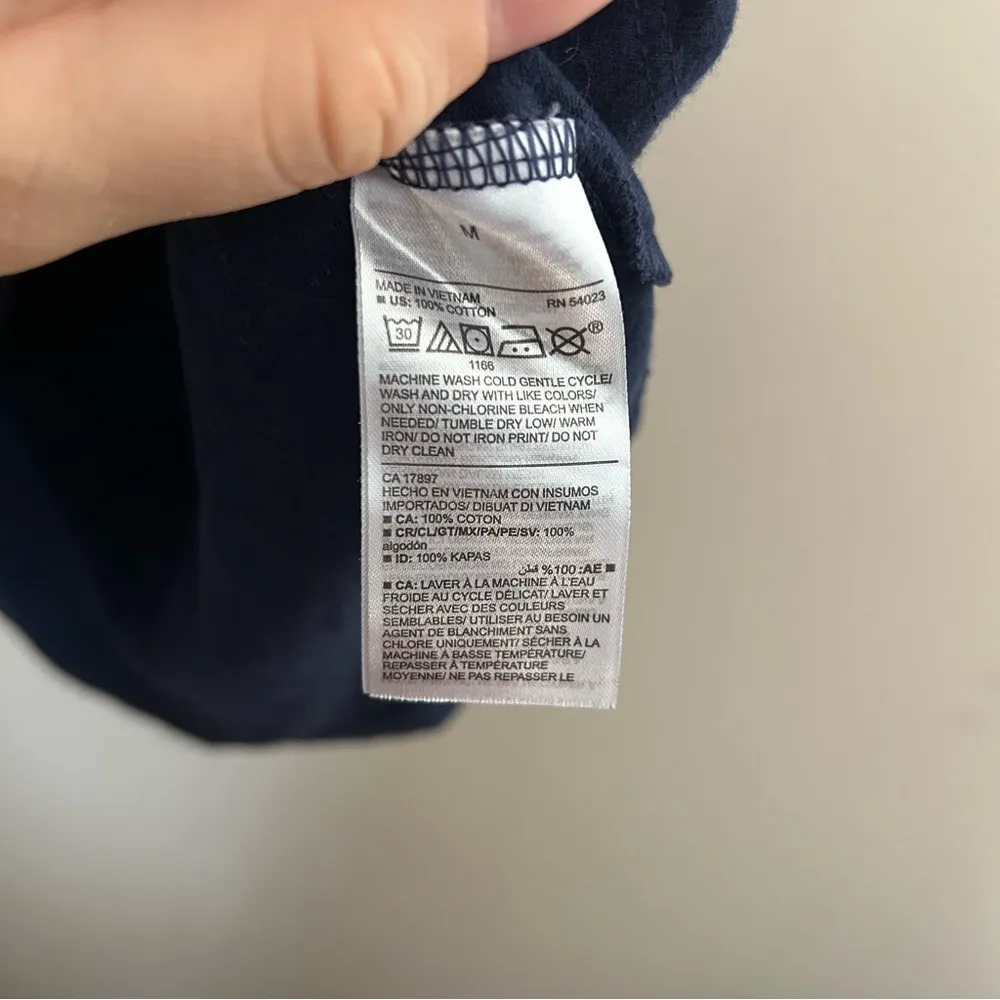 Old Navy Tee Shirt Navy Blue Everywear Short Sleeve Crewneck Neutral Casual - Image 7