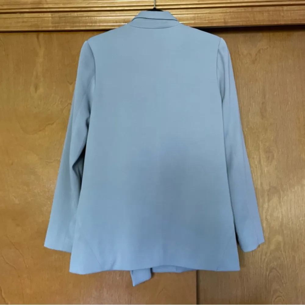 Current Air Grey Oversized Double Breasted Blazer Size Medium Minimal Office - Image 8