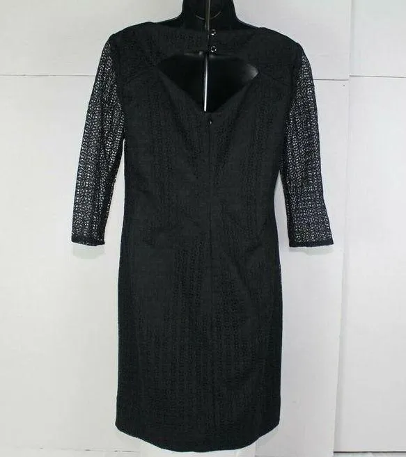 ladies TRINA TURK Black Dress size 4 - Image 4