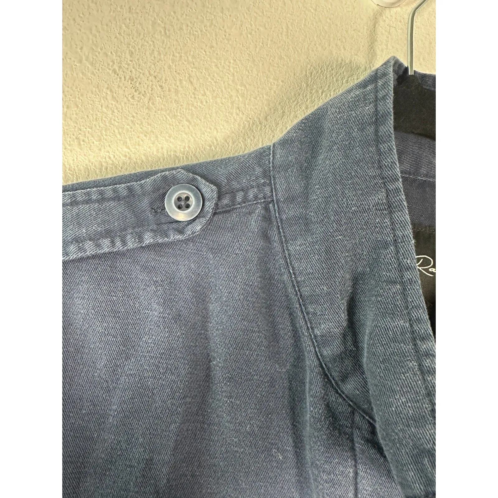 Rails Grant Military Jacket Indigo Blue Cropped Lightweight Drawstring Medium - Image 7