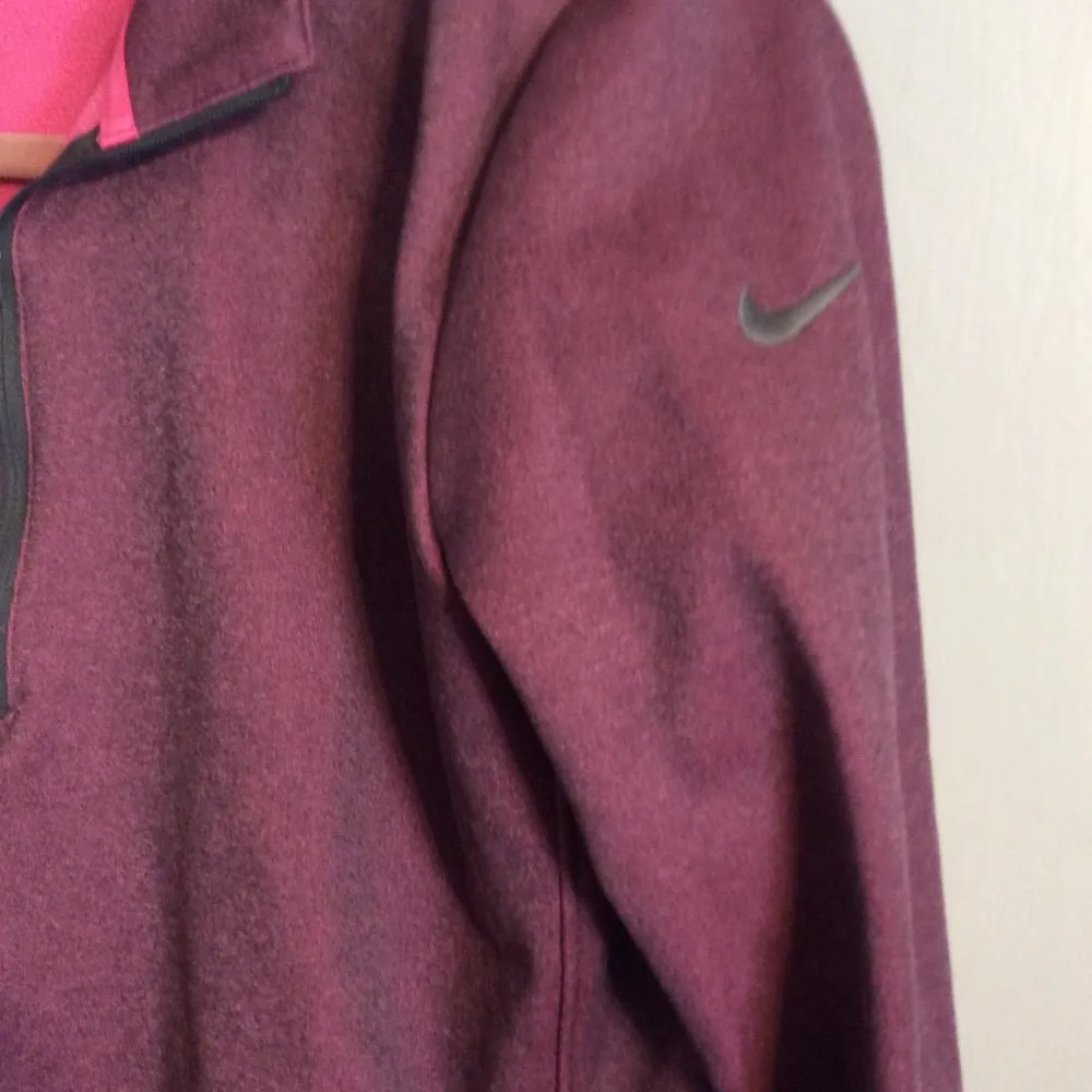 Nike womens golf jacket pullover partial zip large L therma fit long sleeve - Image 2