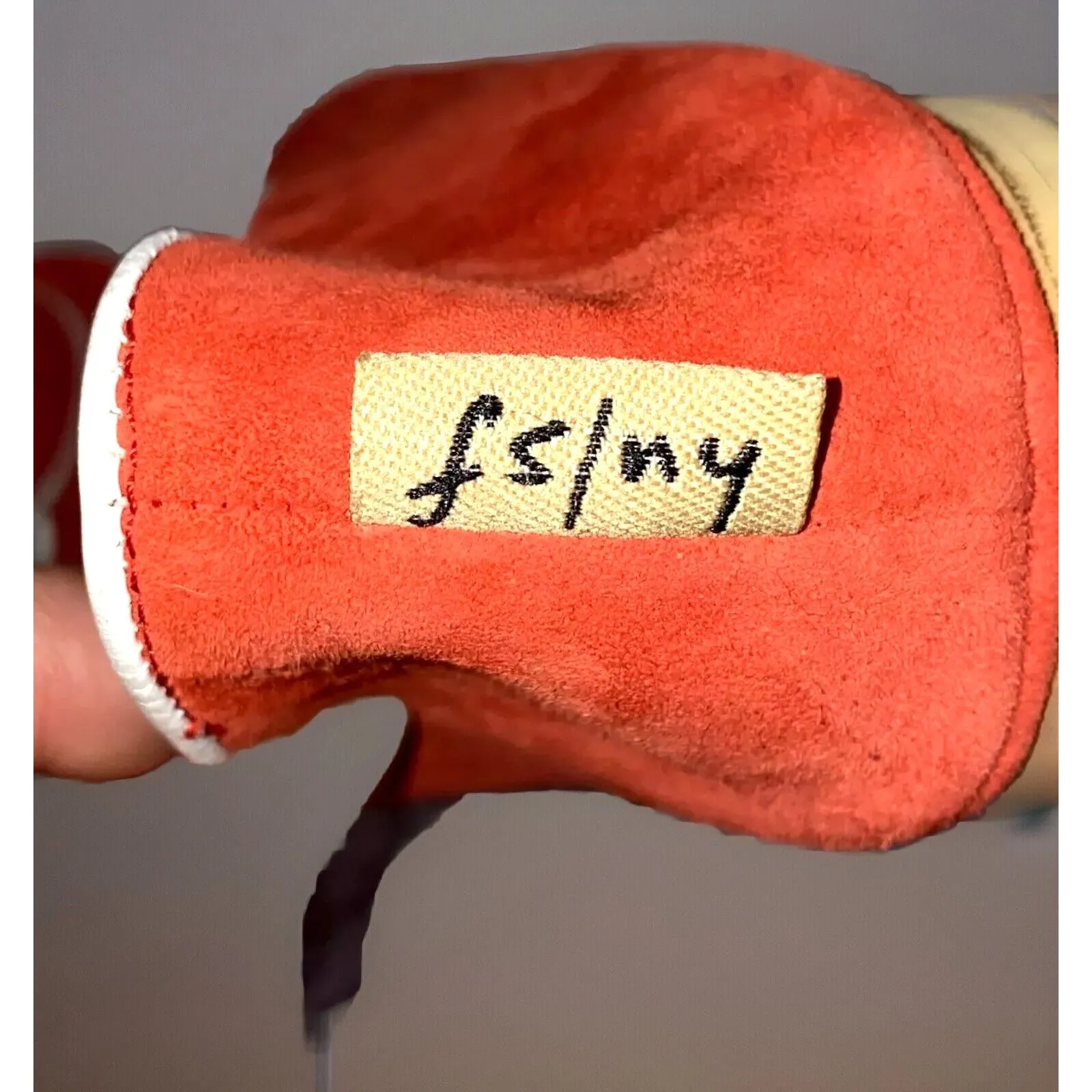 French Sole FS/NY Tomato Red Suede White Trim Bow Loafer Shoes Made Italy - Image 6