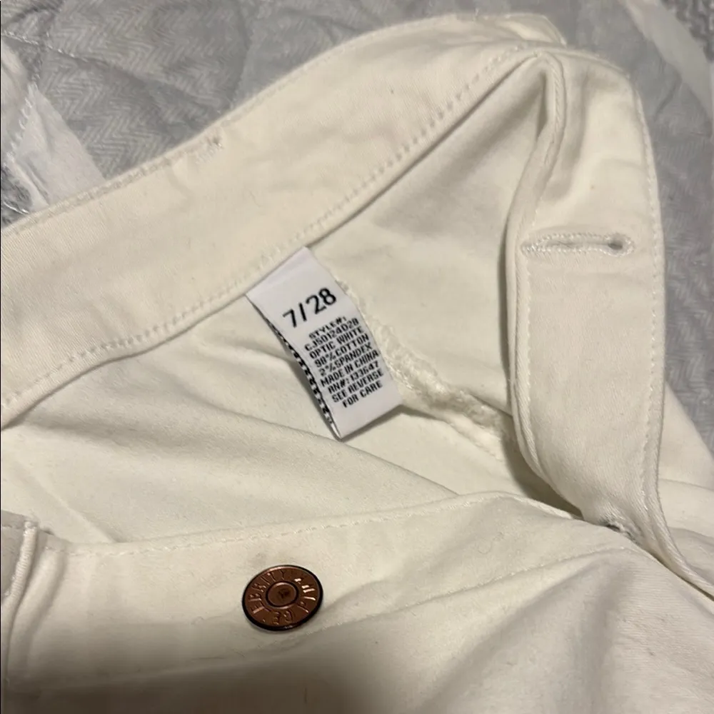 Celebrity Pink White Button-Front Mini Skirt - size 28 - Image 4