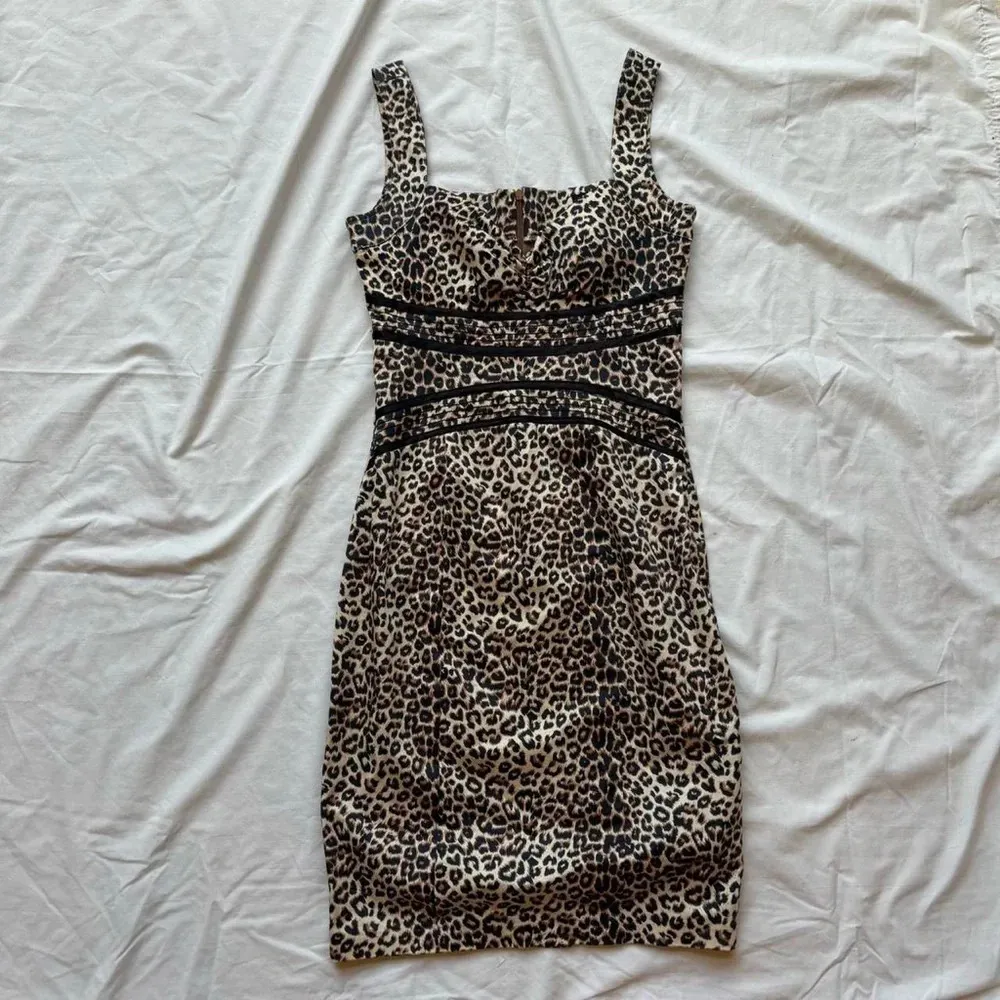 XOXO animal print cheetah leopard tank top midi corset dress - Image 4