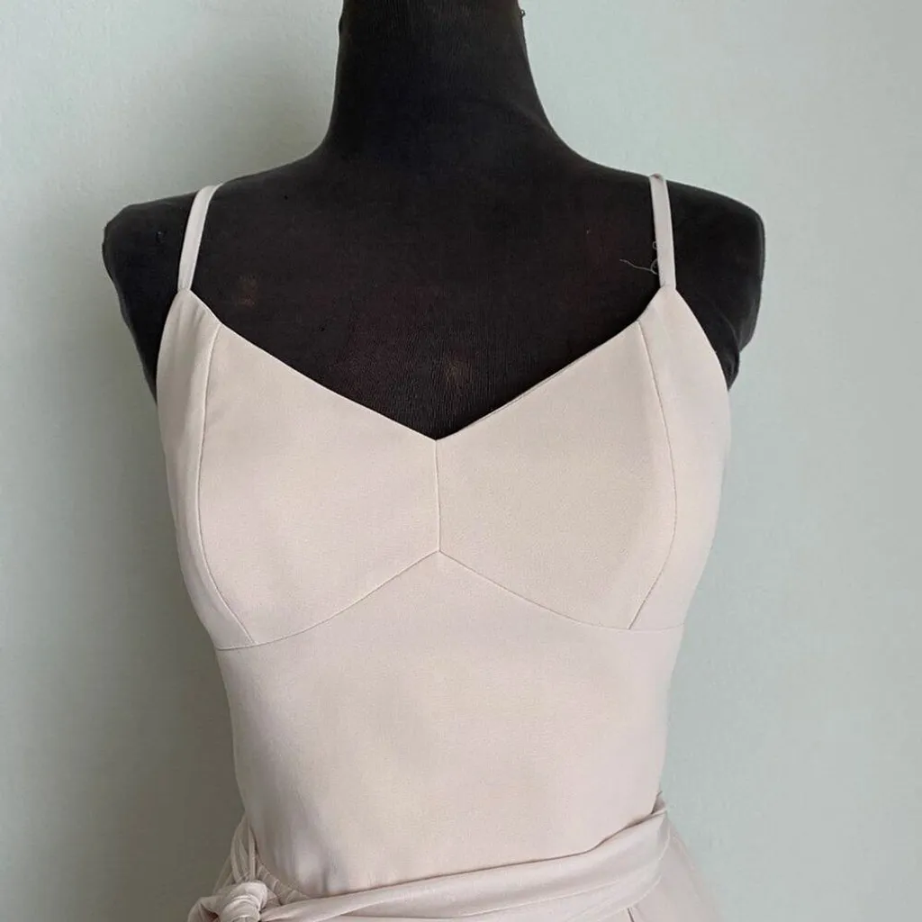 Ceremony by Joanna August sz M pink sweetheart‎ maxi wedding formal gown Size M - Image 5