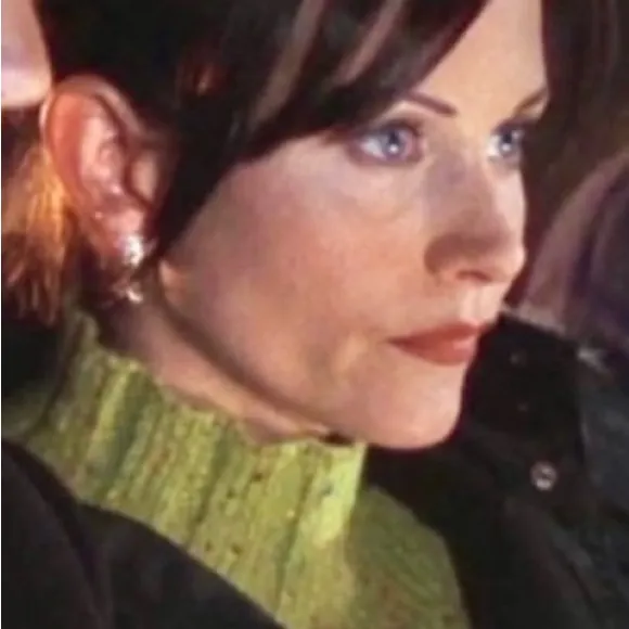 VTG Rare 90s SZ:M Fair Isle Wool Turtleneck Sweater ASO Monica Gellar in Friends Green Size M - Image 11