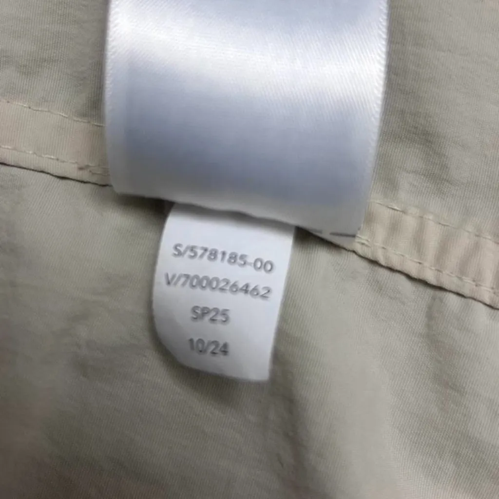 Athleta Luna Trench Coat Medium Dune Soft Beige Lightweight Utility Jacket - Image 7