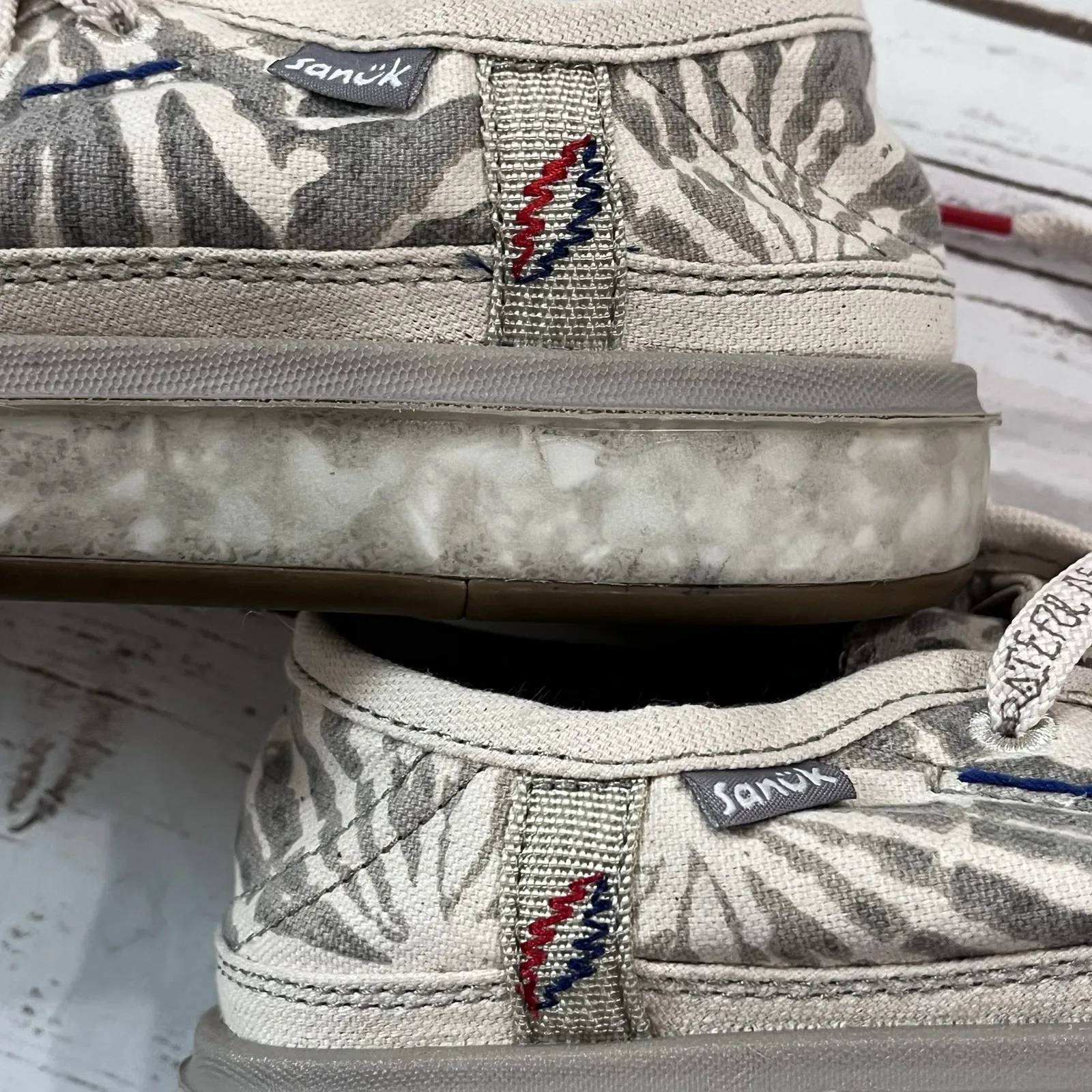 Sanuk X Grateful Dead Nopal Shoes US Men 5‎ Women 6 Tie Dye Lace Up Comfort Surf - Image 9