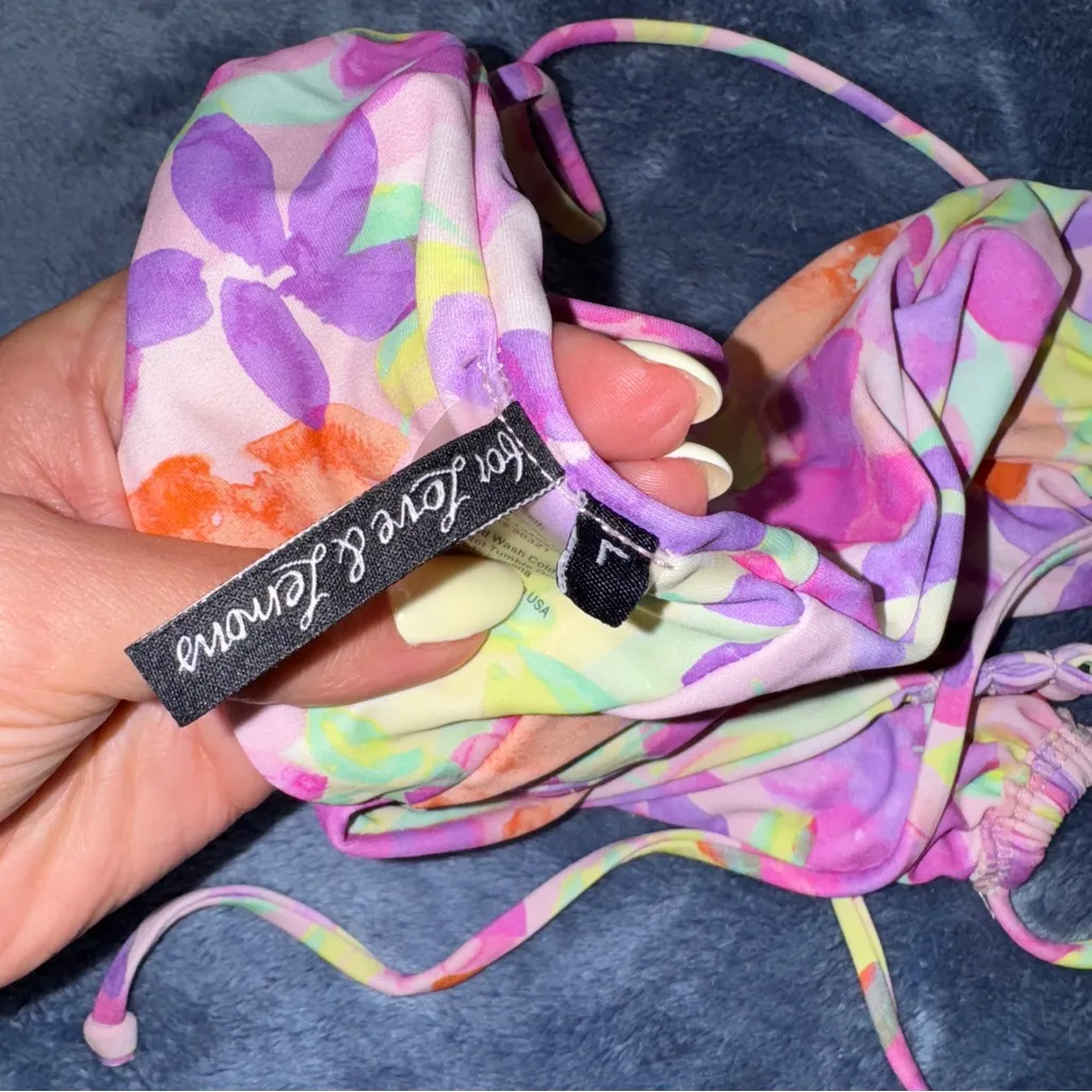 For Love and Lemons Cydney Bandeau Swim Top Large - Image 5