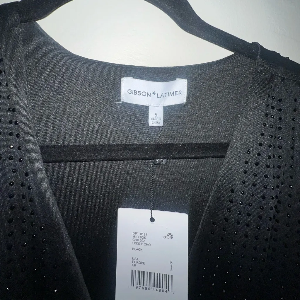 Gibson Latimer Black Long Sleeve Dress small - Image 4