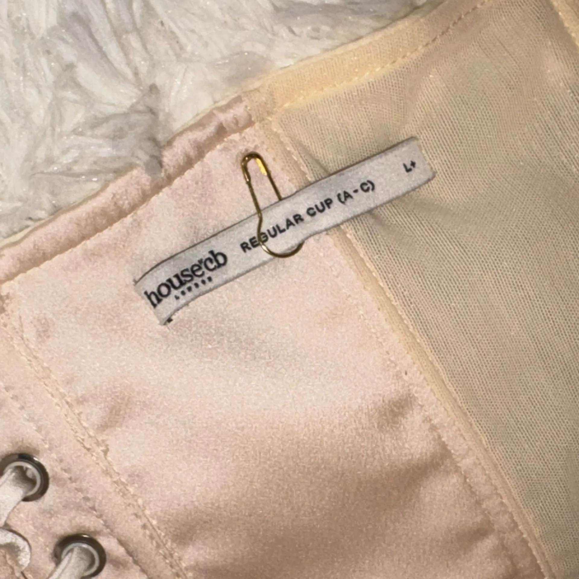 NEW HOUSE OF CB Darling Strapless Tulle Midi Vintage Cream Dress SZ XL - Image 6