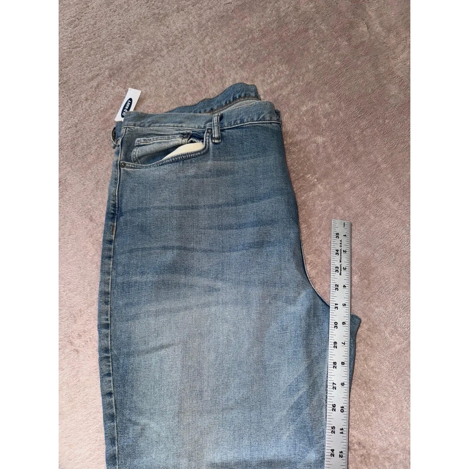 Old Navy Womens  Built In‎ Tough Built In Flex Jeans  Denim Straight Sz 42 NWT - Image 9
